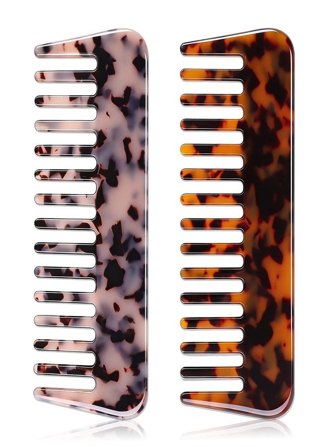 obeoby 2 Pack Wide Tooth Comb for Women, Large Hair Detangling Comb for Curls & Thick Hair Wet or Dry Use - Image 1